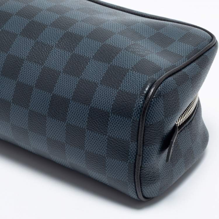 Pre Owned  Louis Vuitton Damier Cobalt Canvas Washbag 