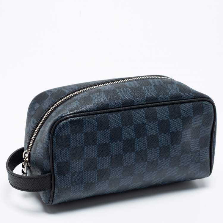 Pre Owned  Louis Vuitton Damier Cobalt Canvas Washbag 