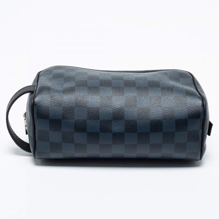 Pre Owned  Louis Vuitton Damier Cobalt Canvas Washbag 