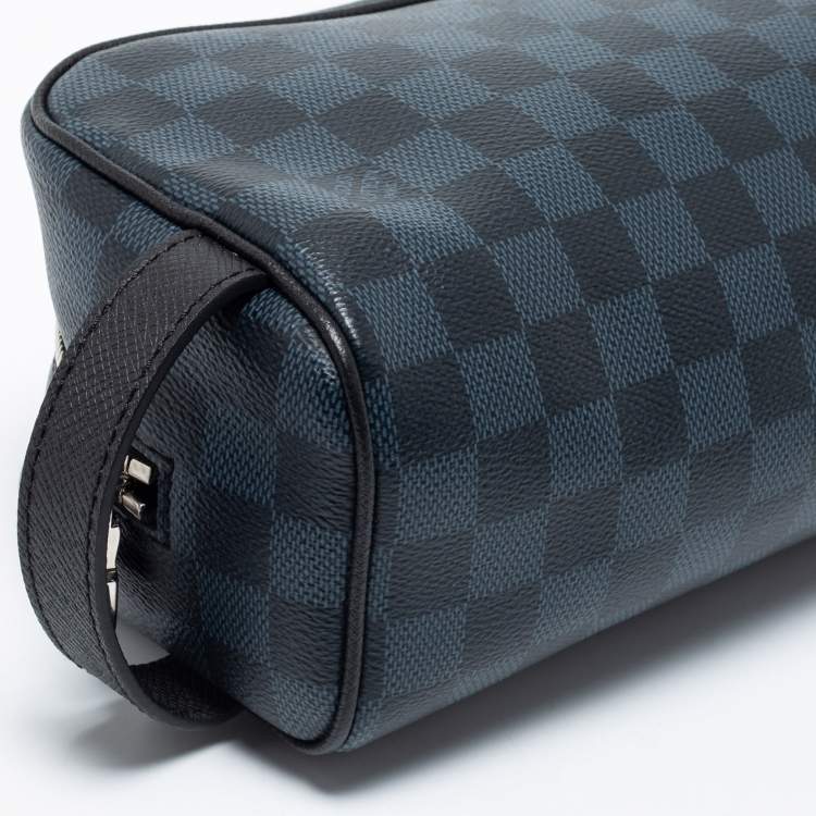 Pre Owned  Louis Vuitton Damier Cobalt Canvas Washbag 
