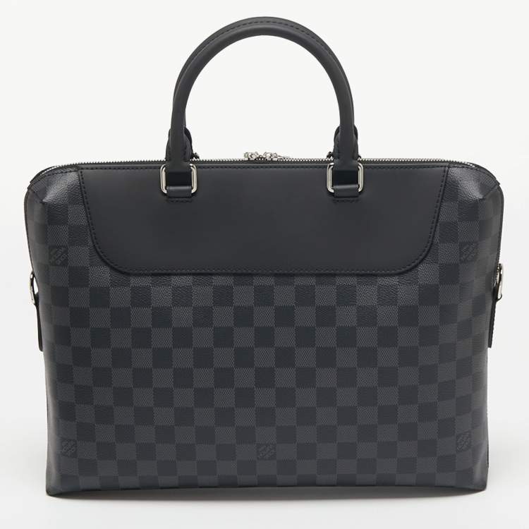 Pre Owned Louis Vuitton Damier Graphite Canvas Porte Documents Jour Bag