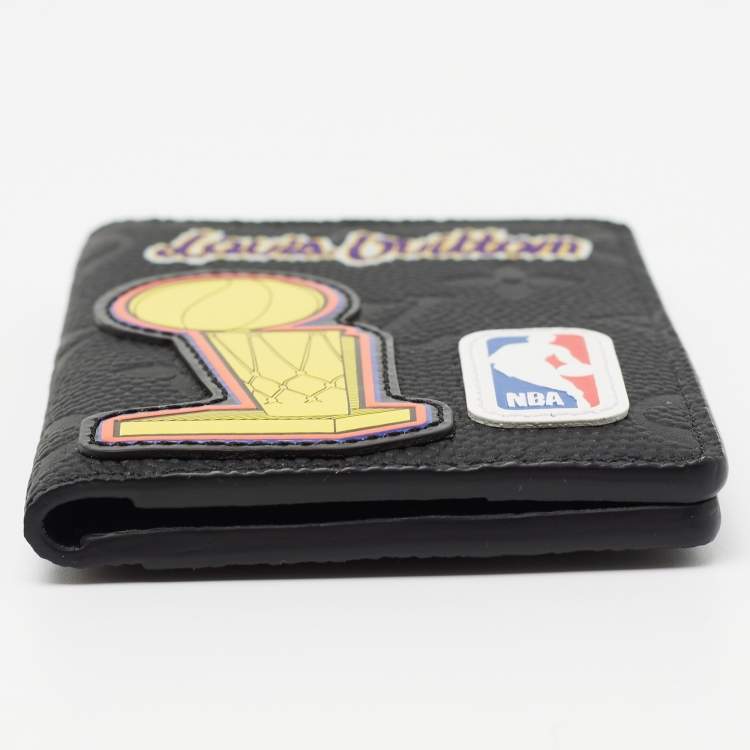Pre Owned Louis Vuitton x NBA Black Taurillon Monogram Leather Pocket Organizer
