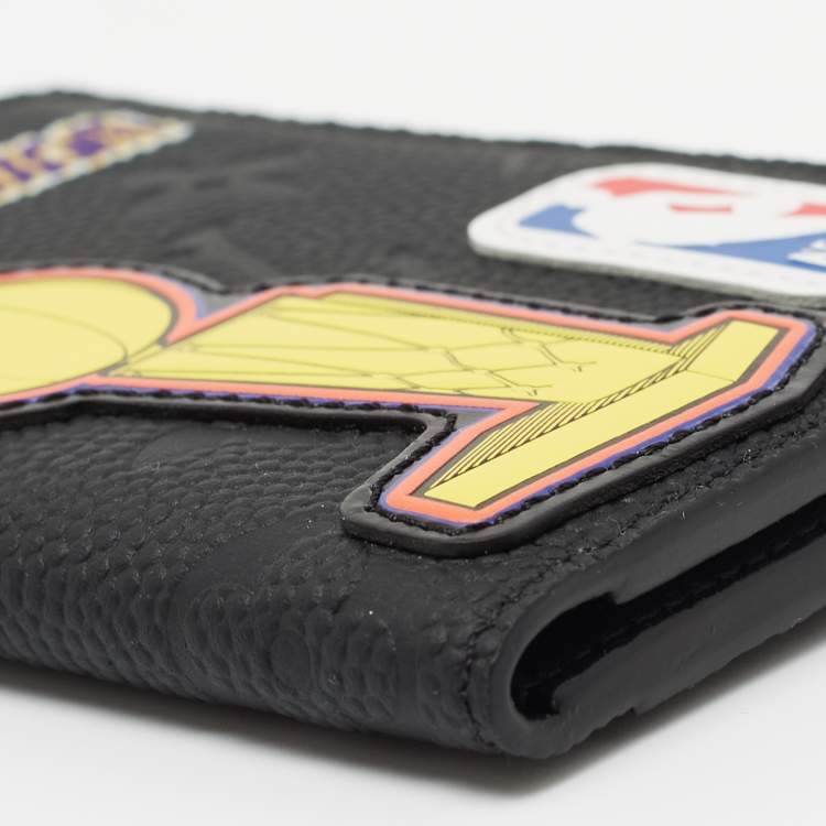 Pre Owned Louis Vuitton x NBA Black Taurillon Monogram Leather Pocket Organizer