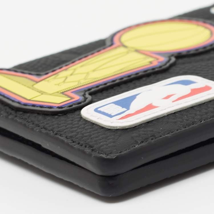 Pre Owned Louis Vuitton x NBA Black Taurillon Monogram Leather Pocket Organizer