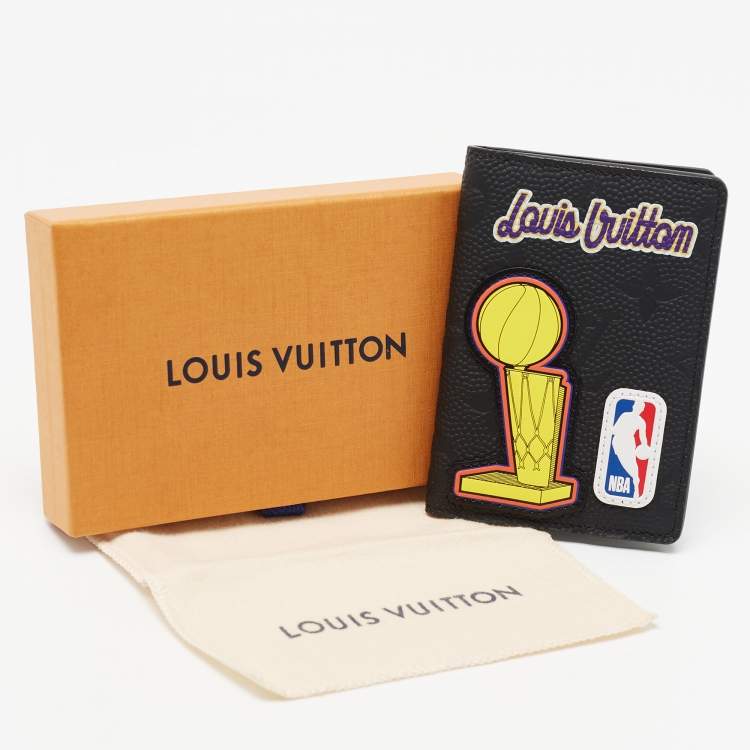 Pre Owned Louis Vuitton x NBA Black Taurillon Monogram Leather Pocket Organizer