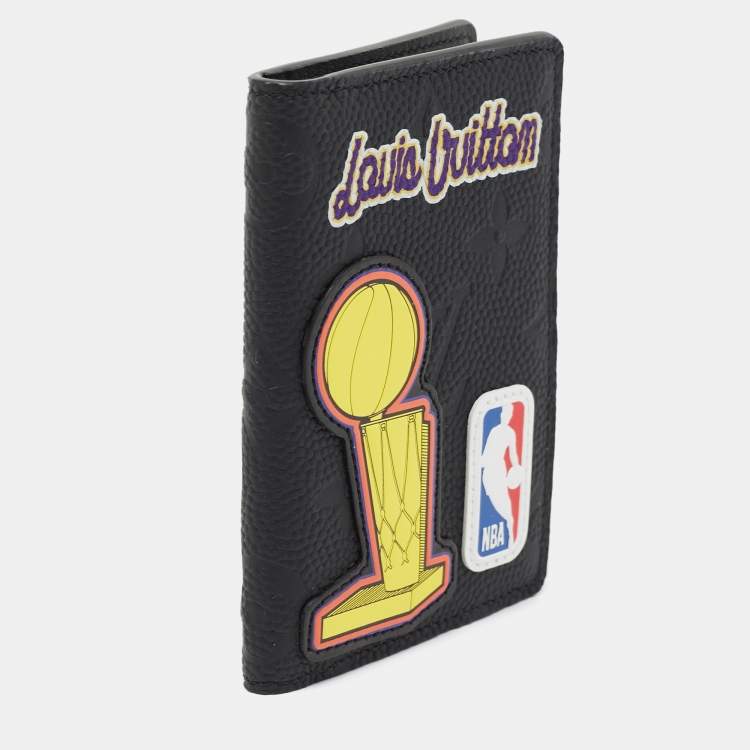 Pre Owned Louis Vuitton x NBA Black Taurillon Monogram Leather Pocket Organizer