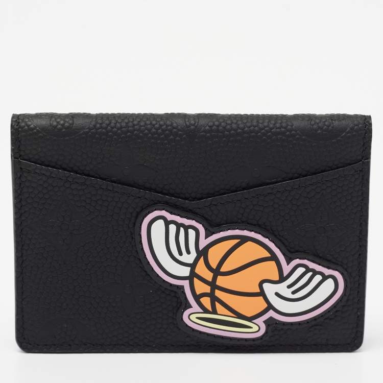 Pre Owned Louis Vuitton x NBA Black Taurillon Monogram Leather Pocket Organizer