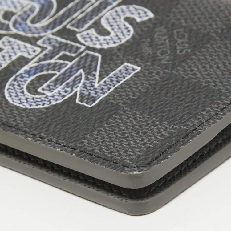 Pre Owned Louis Vuitton Damier Graphite Canvas Logo Pocket Organizer