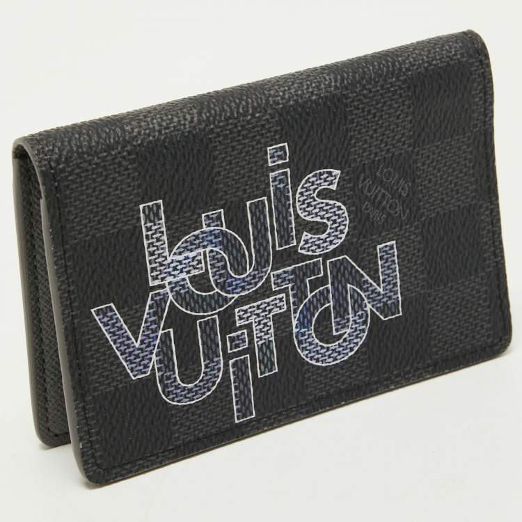 Pre Owned Louis Vuitton Damier Graphite Canvas Logo Pocket Organizer