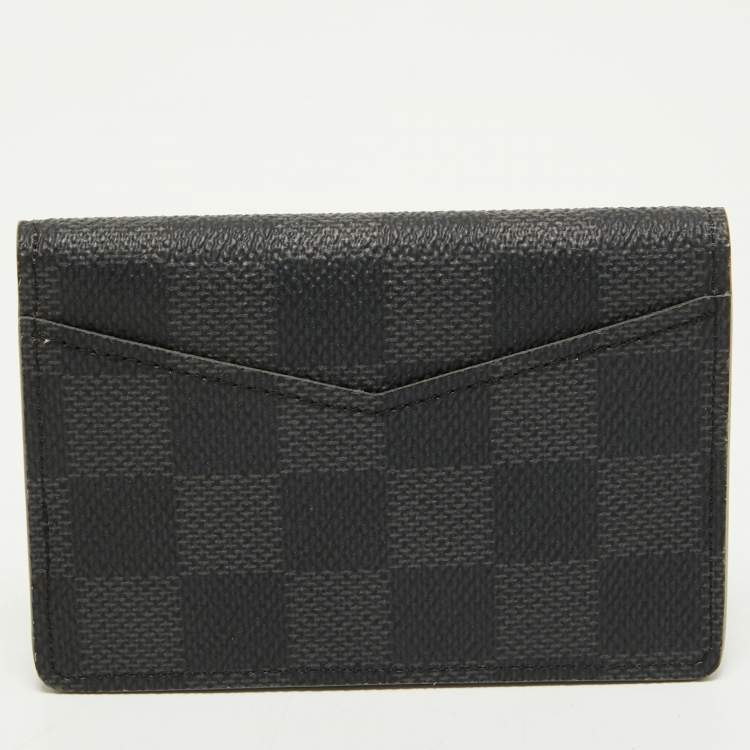 Pre Owned Louis Vuitton Damier Graphite Canvas Logo Pocket Organizer