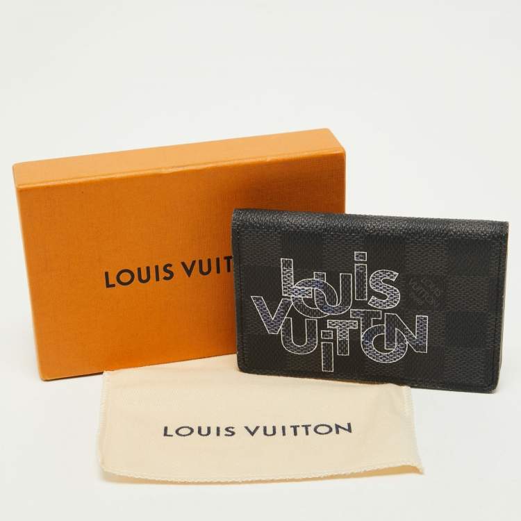 Pre Owned Louis Vuitton Damier Graphite Canvas Logo Pocket Organizer