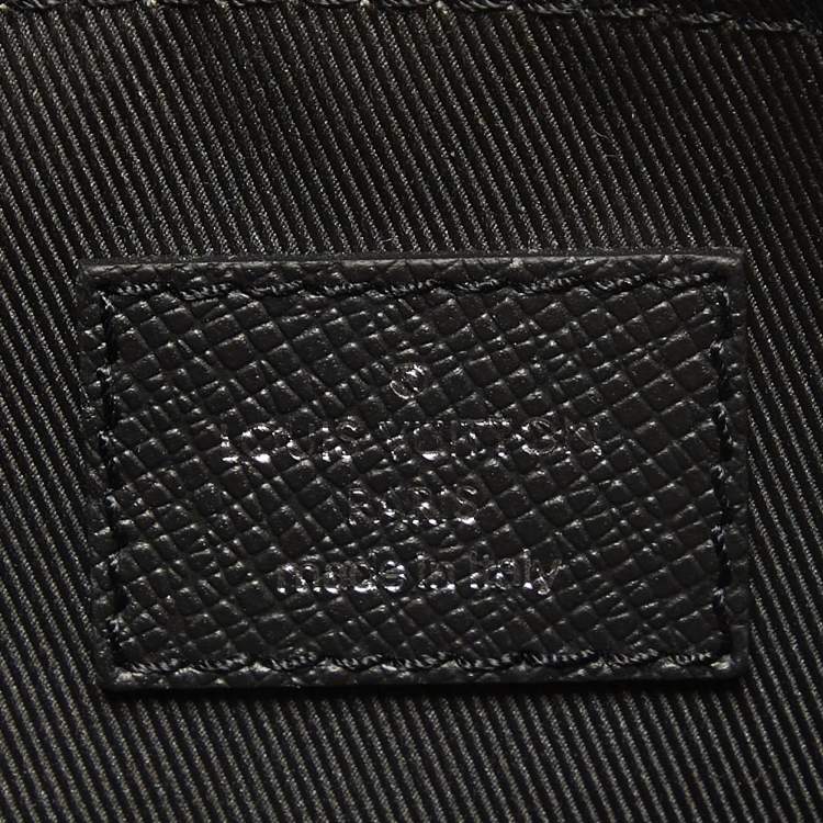Pre Owned Louis Vuitton Black Monogram Eclipse Canvas and Taiga Leather Outdoor Messenger Bag