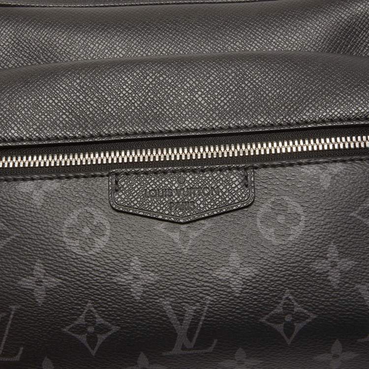Pre Owned Louis Vuitton Black Monogram Eclipse Canvas and Taiga Leather Outdoor Messenger Bag