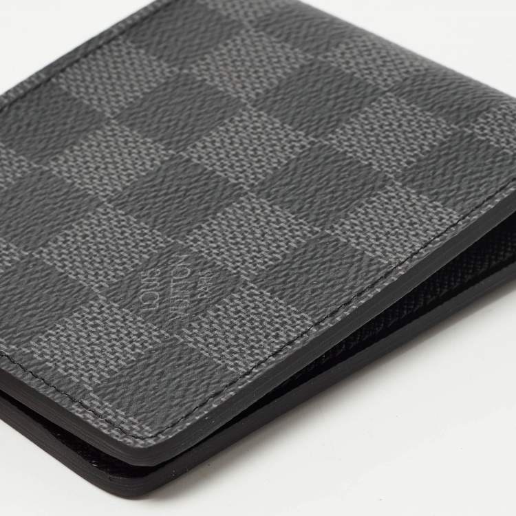 Pre Owned Louis Vuitton Damier Graphite Canvas Multiple Bifold Wallet