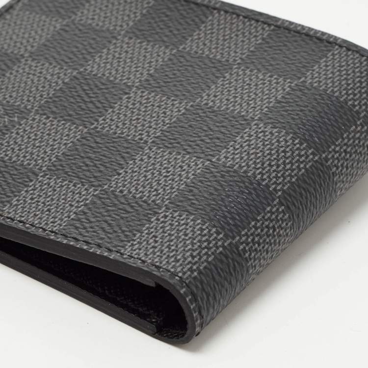 Pre Owned Louis Vuitton Damier Graphite Canvas Multiple Bifold Wallet