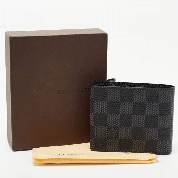 Pre Owned Louis Vuitton Damier Graphite Canvas Multiple Bifold Wallet