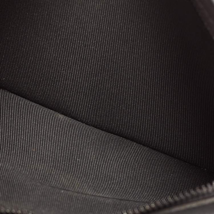 Pre Owned Louis Vuitton Black Leather LV Aerogram Slingbag