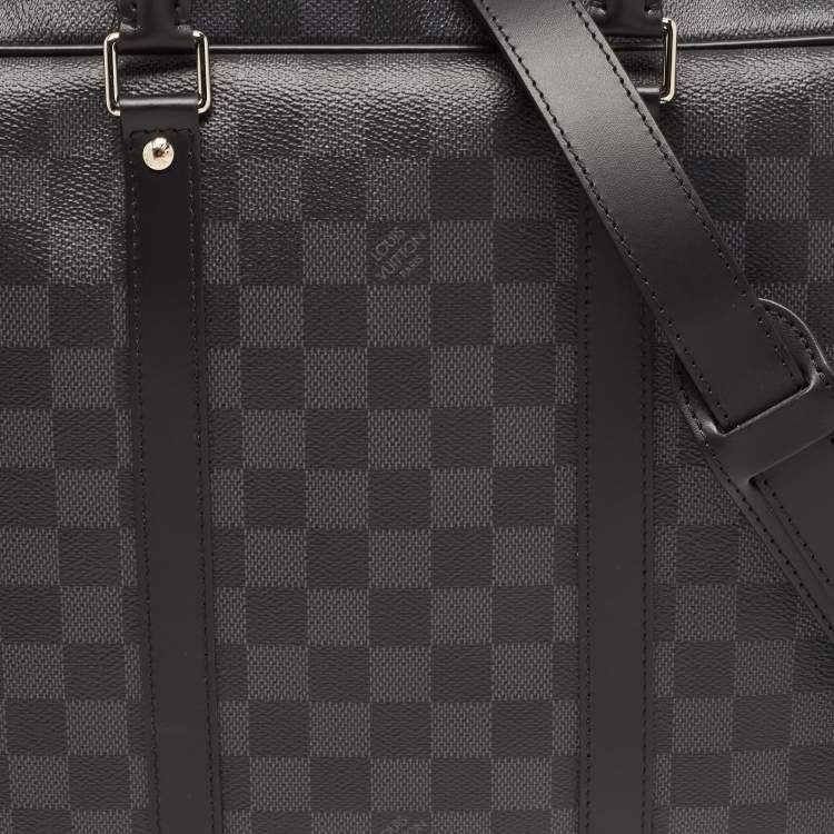 Pre Owned Louis Vuitton Damier Graphite Canvas Porte-Documents Voyage PM Bag