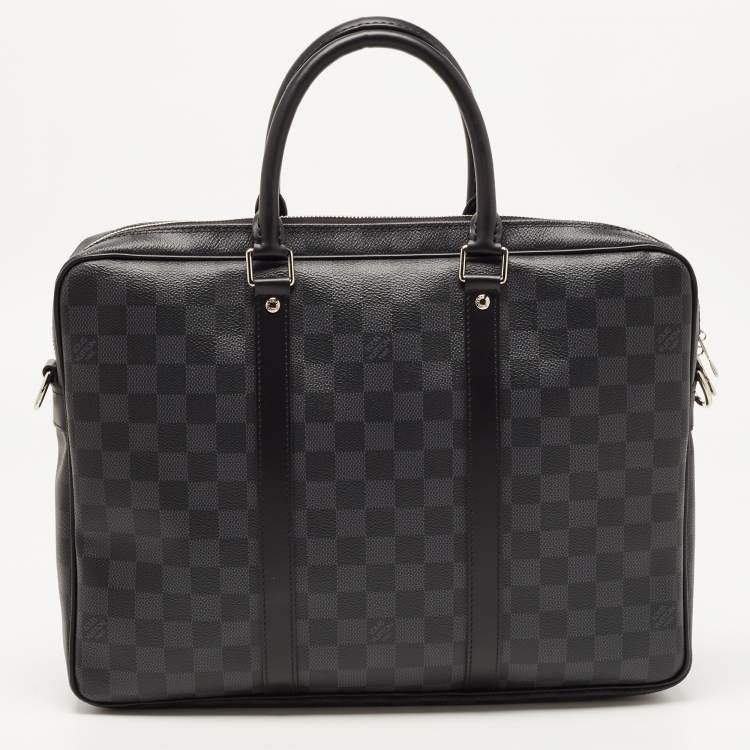 Pre Owned Louis Vuitton Damier Graphite Canvas Porte-Documents Voyage PM Bag