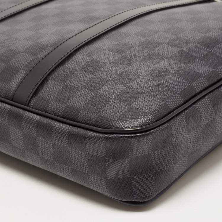 Pre Owned Louis Vuitton Damier Graphite Canvas Porte-Documents Voyage PM Bag