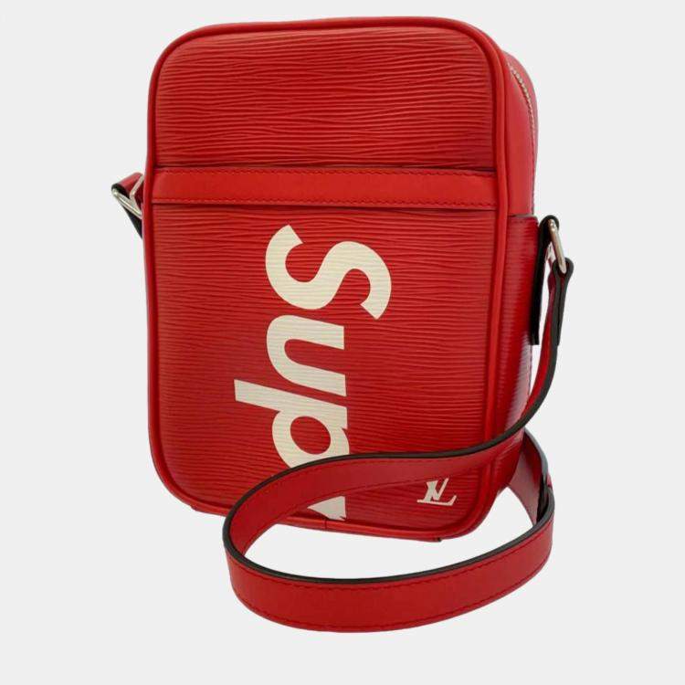Louis Vuitton X Supreme Red Epi Leather Danube Messenger Bag Louis Vuitton