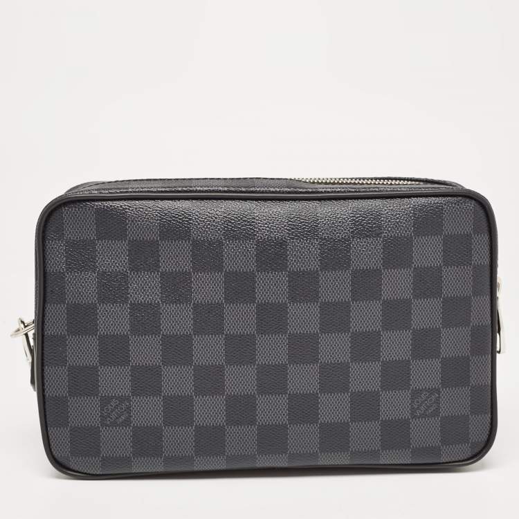 Pre Owned Louis Vuitton Damier Graphite Canvas Kasai Pochette