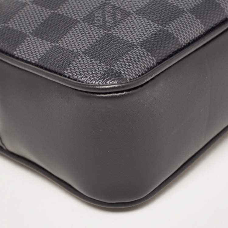 Pre Owned Louis Vuitton Damier Graphite Canvas Kasai Pochette
