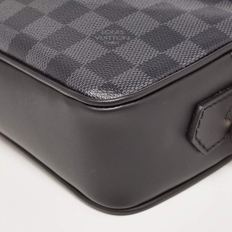 Pre Owned Louis Vuitton Damier Graphite Canvas Kasai Pochette