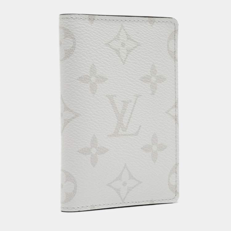 Pre Owned Louis Vuitton Optic White Monogram Canvas Pocket Organizer