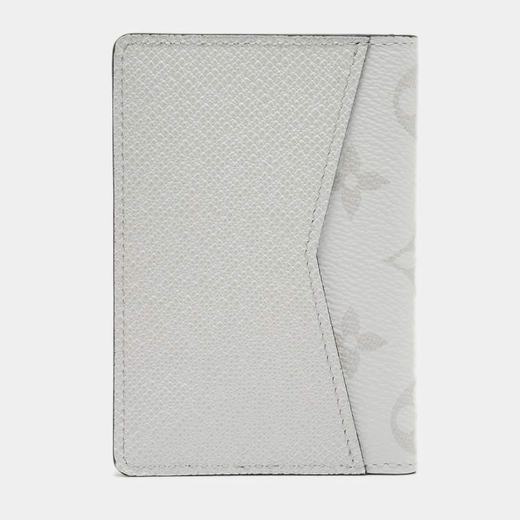 Pre Owned Louis Vuitton Optic White Monogram Canvas Pocket Organizer