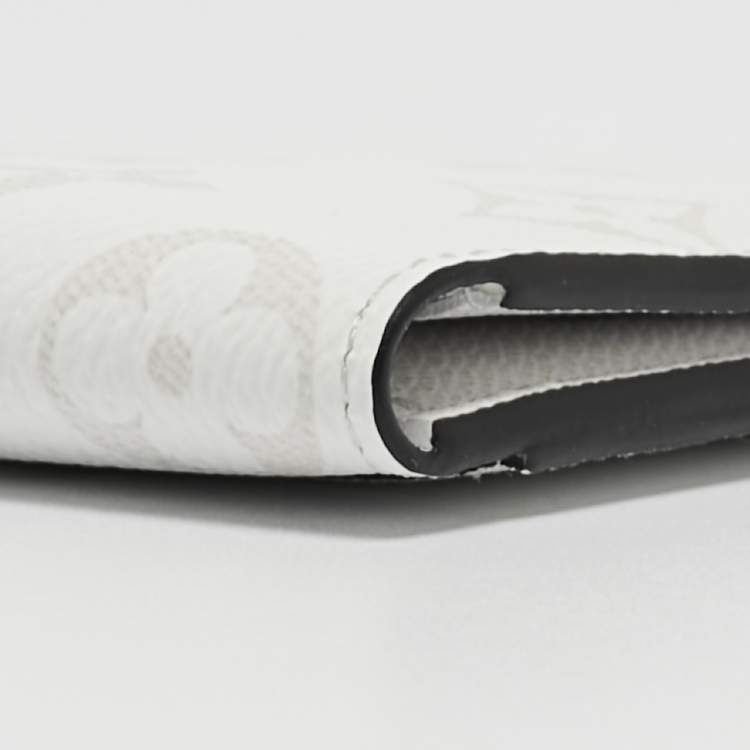 Pre Owned Louis Vuitton Optic White Monogram Canvas Pocket Organizer
