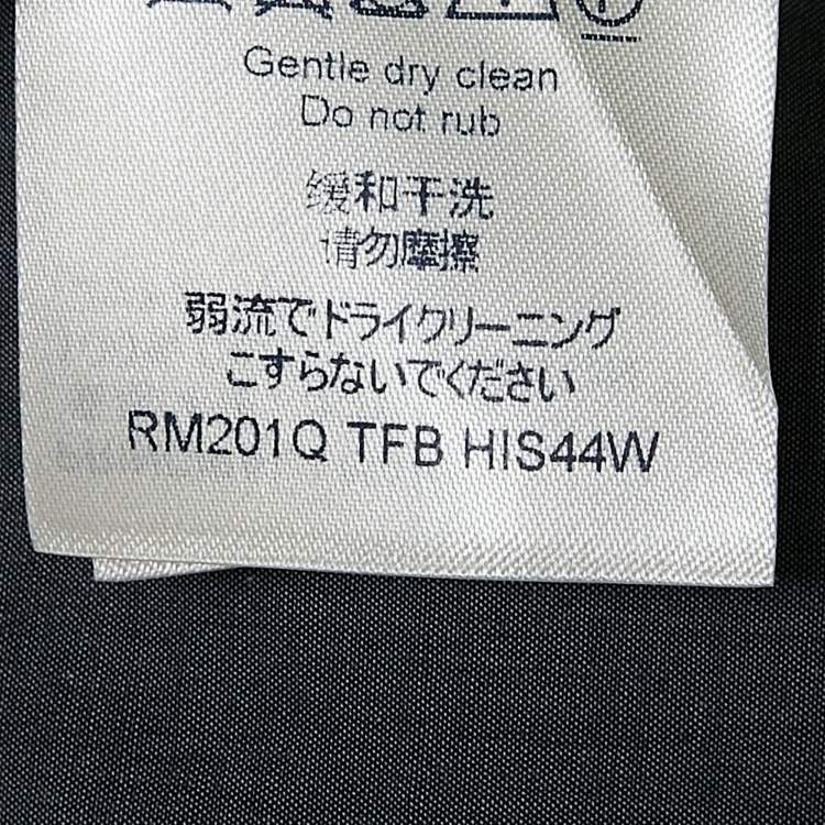 Pre Owned Louis Vuitton Grey Alphabet Fil Coupe Cotton DNA Collar Shirt S