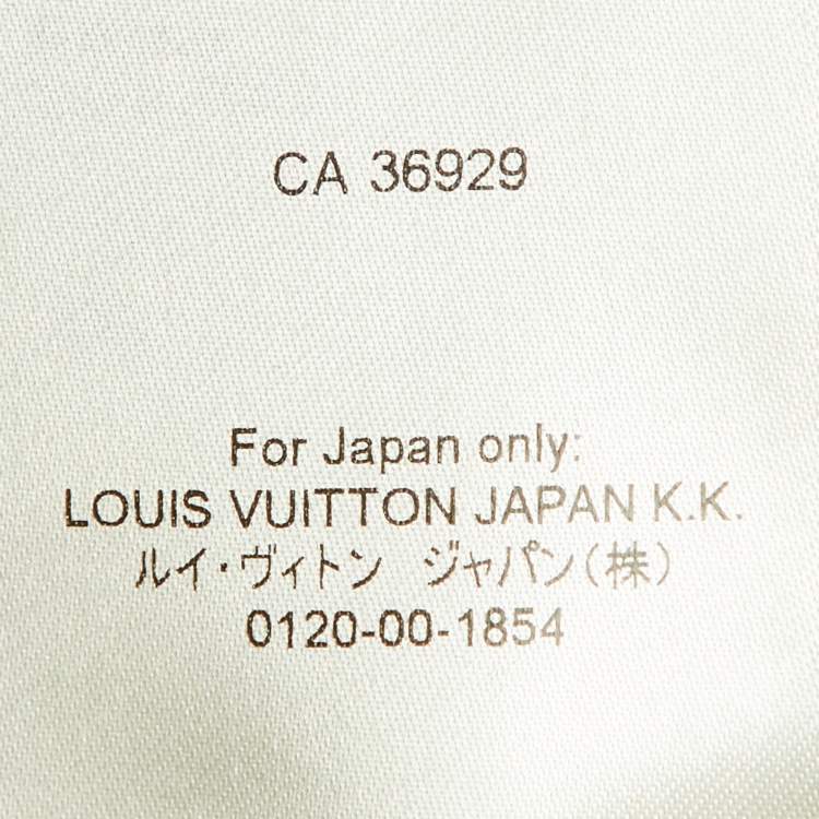 Pre Owned Louis Vuitton Black/Green Logo Print Cotton Crew Neck T-Shirt M