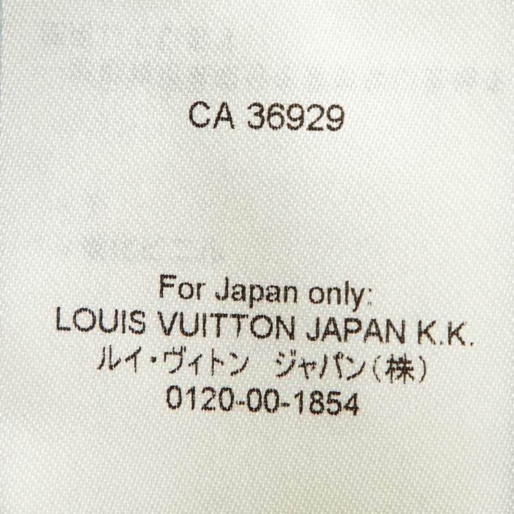 Pre Owned Louis Vuitton Navy Blue & Grey Synthetic Cargo Pants M
