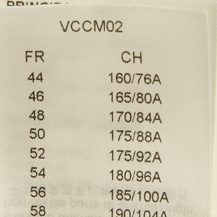 Pre Owned Louis Vuitton White/Grey Felt and Leather AS Patch Varsity Blouson XL