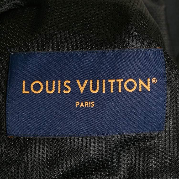 مملوكة مسبقًا Louis Vuitton Black Textured Nylon Zip-Up Jacket M