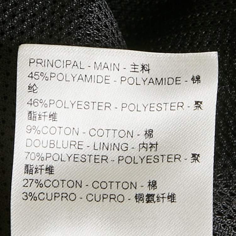 مملوكة مسبقًا Louis Vuitton Black Textured Nylon Zip-Up Jacket M