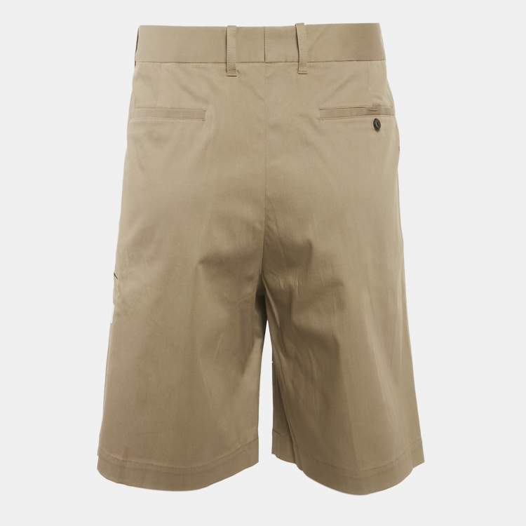 Pre Owned Louis Vuitton Beige Cotton Skater Shorts XS