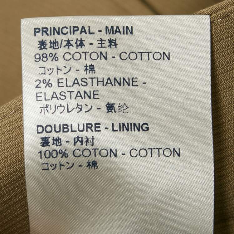 Pre Owned Louis Vuitton Beige Cotton Skater Shorts XS