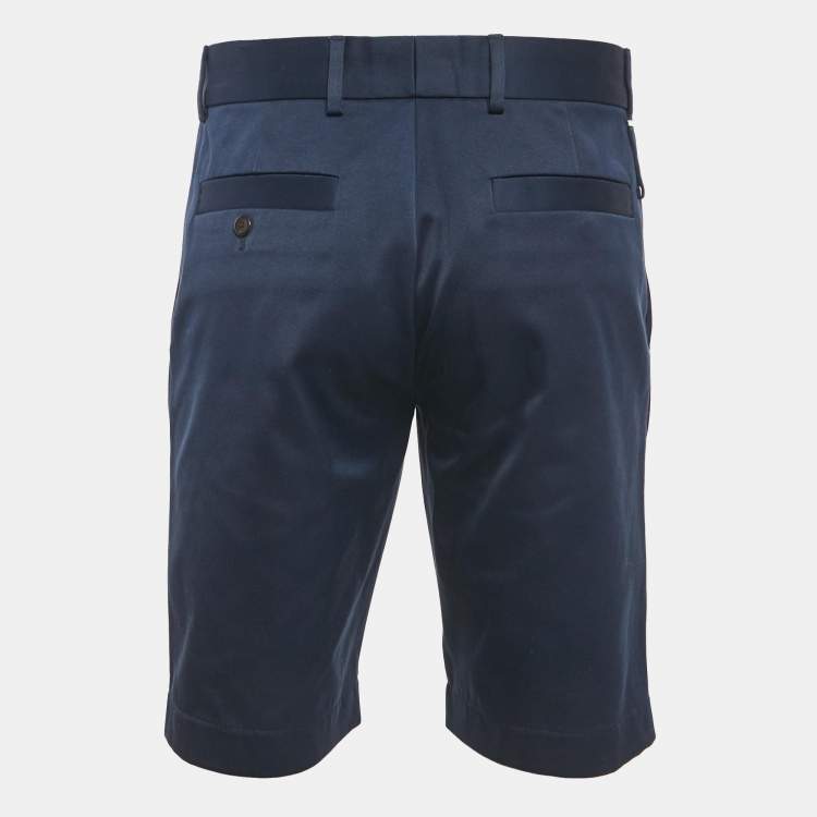 مملوكة مسبقًا شورت لويس فويتون كحلي غاباردين إصدار ستابلز مقاس صغير/ خصر ٣٣ بوصة