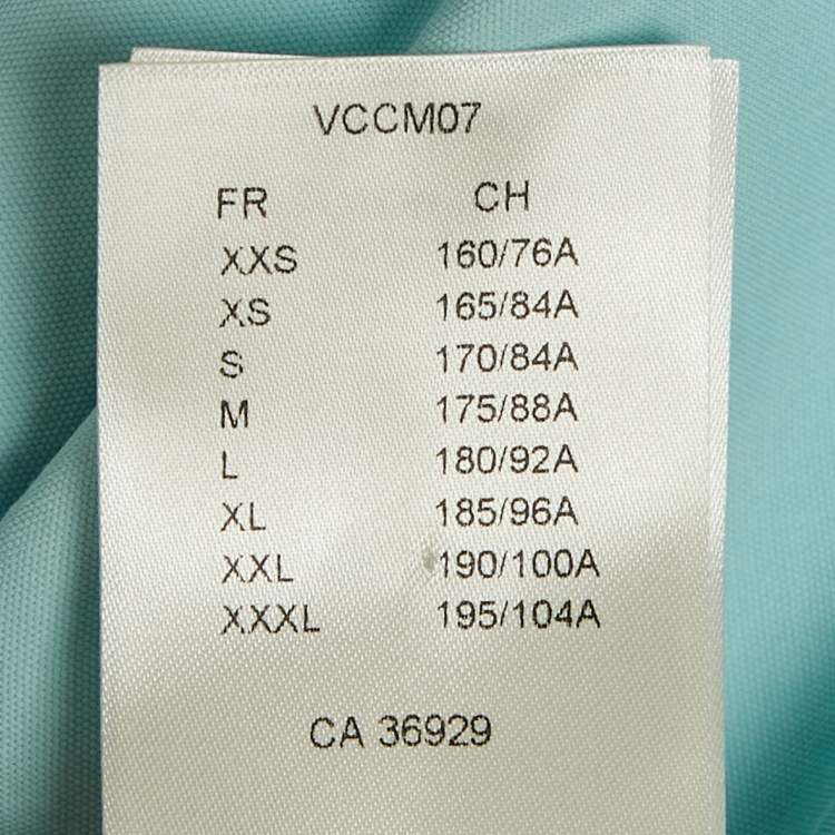 Pre Owned Louis Vuitton Blue LV Print Cotton Short Sleeve Shirt L