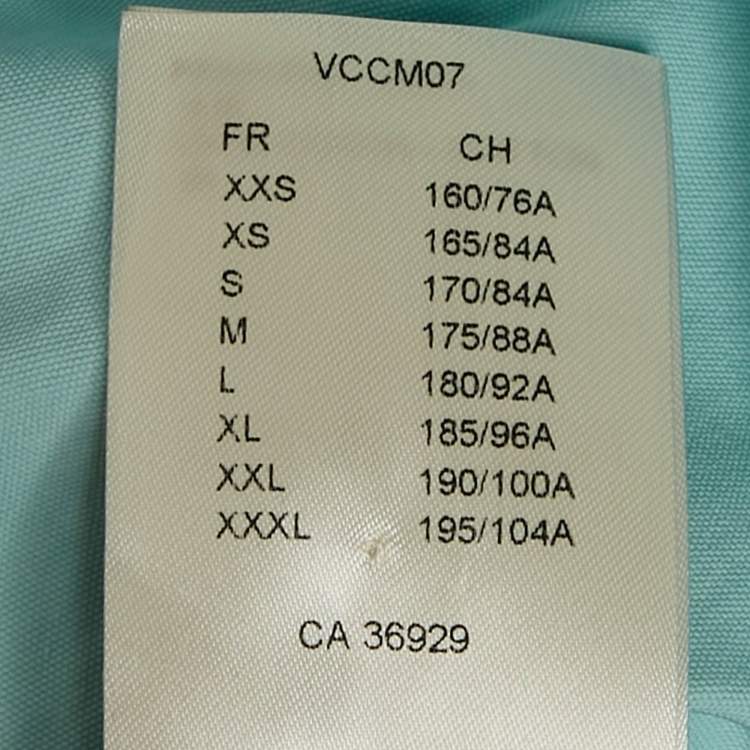 Pre Owned Louis Vuitton Blue LV Print Cotton Short Sleeve Shirt XL