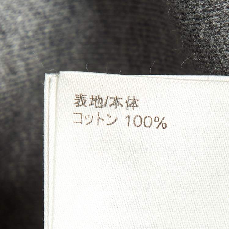 مملوكة مسبقًا سويت شيرت لوي فيتون بالتعاون مع نيغو طباعة قلب رمادي قطن بياقة دائرية مقاس كبير جدًا - إكس لارج