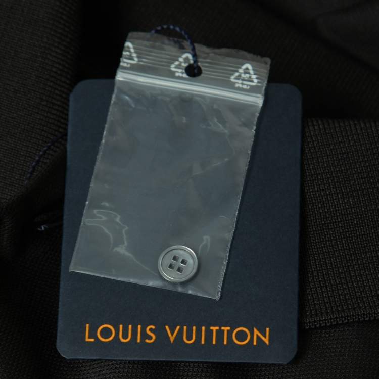 Pre Owned Louis Vuitton Dark Grey Cotton Polo T-Shirt XS