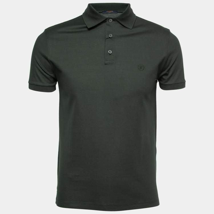 Louis Vuitton Green Cotton Polo T Shirt XS Louis Vuitton