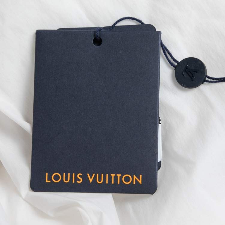 Pre Owned Louis Vuitton White Down Cropped Rave Puffer Jacket L