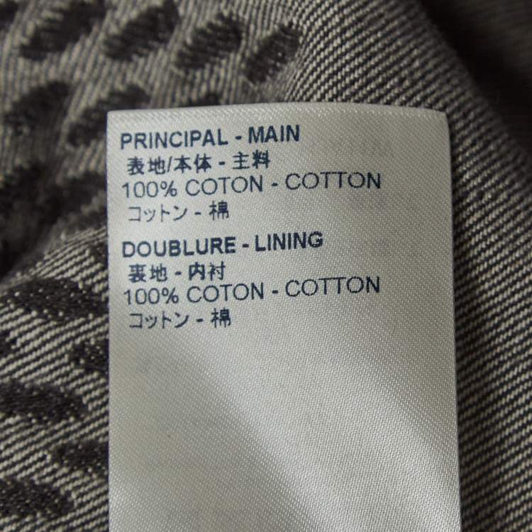 Pre Owned Louis Vuitton Virgil Abloh X Nigo Grey Monogram Denim Jacket L