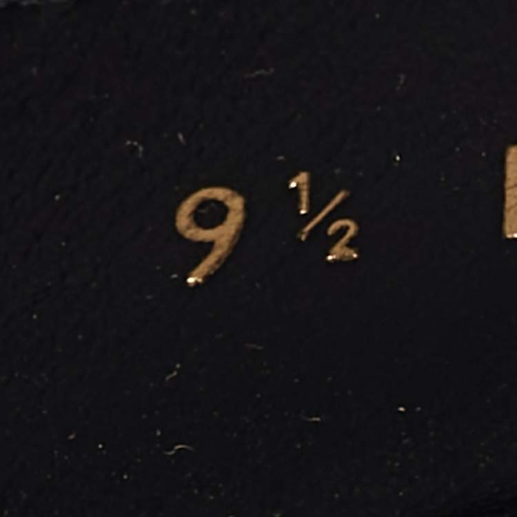 Pre Owned Louis Vuitton Hockenheim Size 43.5 Black Monogram Leather Loafers