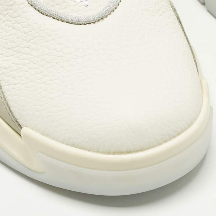 Pre Owned Louis Vuitton Trainer 2 Size 43 Tricolor Leather and Nubuck Leather High Top Sneakers