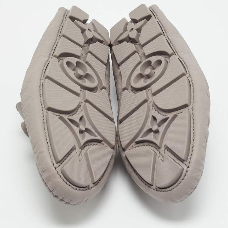 مملوكة مسبقًا Louis Vuitton Driver Size 43 Grey Antarctica Monogram Leather Loafers